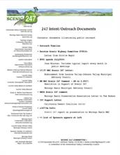 Scenic Highway 247 Public Outreach Timeline
